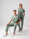 Mint Yeşili Dr. Greys Doktor Hemşire Medikal Scrubs Takım Best Likralı Kumaş
