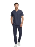 Patriot Blue Dr. Greys Doktor Hemşire Medikal Scrubs Takım Lüks Likralı Kumaş