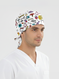 Scientific Patterned Cap (Cotton Lycra Fabric)