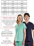Dazzling Blue Dr. Greys Doktor Hemşire Medikal Scrubs Takım Lüks Likralı Kumaş