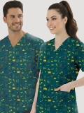 Keşif Tozları Desenli Tek Üst (Cotton Likra Kumaş)