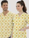 Minnoş Kedi Desenli Tek Üst (Cotton Likra Kumaş)