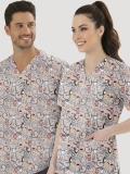 Şifa Evreni Desenli Tek Üst (Cotton Likra Kumaş)