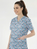 Tatlı Panda Desenli Tek Üst (Cotton Likra Kumaş)