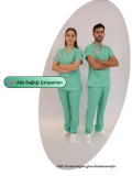 Family Health Services Scrubs – Stretch Set | Turkey Ministry of Health – 2025 Standard – Bermuda