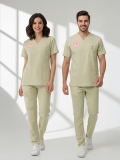 Technician & Medical Secretary Scrubs – Stretch Set | Turkey Ministry of Health – 2025 Standard – Moth