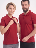 Kırmızı Polo Yaka Kısa Kol İş Tişörtü Penye Lacoste Kumaş