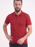 Kırmızı Polo Yaka Kısa Kol İş Tişörtü Penye Lacoste Kumaş