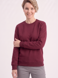 Bordo Yuvarlak Yaka İş Sweatshirt 2 İplik