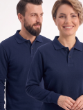 Lacivert Polo Yaka İş Sweatshirt 2 İplik