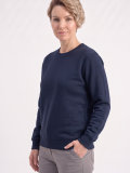 Lacivert Yuvarlak Yaka İş Sweatshirt 2 İplik