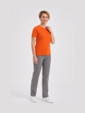 Oranges Kurzarm-T-Shirt aus 100 % Baumwoll-Jersey