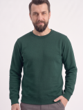 Avcı Yeşili Yuvarlak Yaka İş Sweatshirt 2 İplik