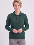 Avcı Yeşili Polo Yaka İş Sweatshirt 2 İplik