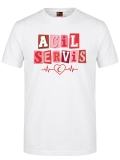 Pop Art Emergency Service Printed Short Sleeve White T-Shirt (100% Cotton Jersey Fabric)