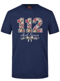 Bow Detail 112 Paramedic Printed Short Sleeve Navy Blue T-Shirt (100% Cotton Jersey Fabric)