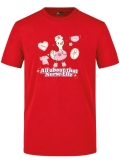 Nurse Life Bedrucktes Kurzarm T-Shirt in Rot (100% Baumwoll-Jersey)