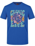 Clinic Life Printed Short Sleeve Saxon Blue T-Shirt (100% Cotton Jersey Fabric)