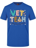 Veterinary Heart Printed Short Sleeve Saxon Blue T-Shirt (100% Cotton Jersey Fabric)