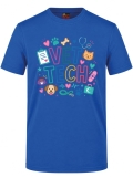Vet Tech Bedrucktes Kurzarm T-Shirt in Saxe-Blau (100% Baumwoll-Jersey)