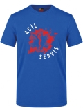 Paramedic Style Emergency Service Printed Short Sleeve Saxon Blue T-Shirt (100% Cotton Jersey Fabric)