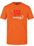112 Emergency Heroes Printed Short Sleeve Orange T-Shirt (100% Cotton Jersey Fabric)