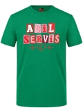 Pop Art Emergency Service Printed Short Sleeve Brazil Green T-Shirt (100% Cotton Jersey Fabric)