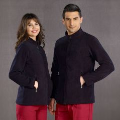 Navy Blue Hospital Fleece Jacket