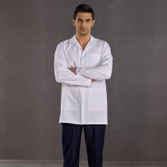 Men's Classic Collar Lab Coat (Alpaca Fabric)