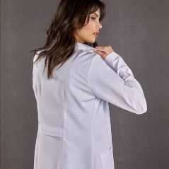 Women's Classic Collar Lab Coat (Alpaca Fabric)