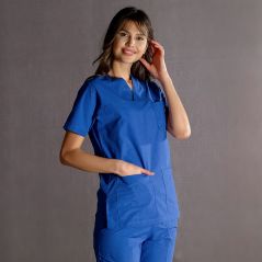 Classic Surgical Collar Scrubs Suit (Thin Fabric)
