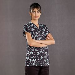 Nazar Boncuğu Desenli Greys Takım (%100 Cotton Likra Kumaş)