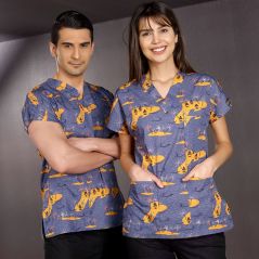 Patterned Dr.Greys Scrubs Suit