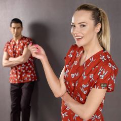 Patterned Dr.Greys Scrubs Suit