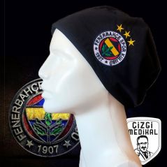 Fenerbahçe -Lacivert Nakışlı Klasik Boneler