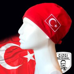 Embroidered Classic Caps-Türkiye/ Red