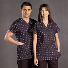Çığlık Desenli Greys Takım (%100 Cotton Likra Kumaş)