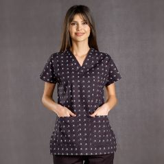 Çığlık Desenli Greys Takım (%100 Cotton Likra Kumaş)