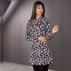 Single Top Patterned Hijab Nurse Shirt