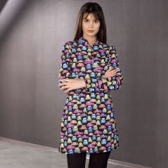 Single Top Patterned Hijab Nurse Shirt