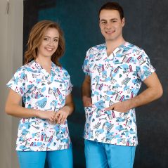 Alpaka Diş Desenli Tek Üst