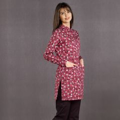 Single Top Patterned Hijab Nurse Shirt