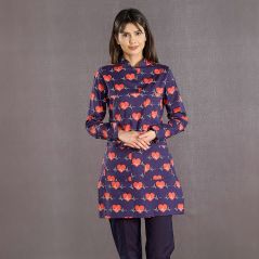 Single Top Patterned Hijab Nurse Shirt
