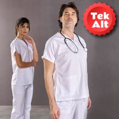 Surgical Lined Trousers (White)