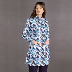 Single Top Patterned Hijab Nurse Shirt