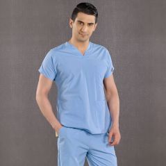 Light Blue Dr Greys Terikoton Suit (Thin Fabric)