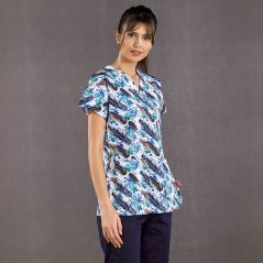 Tüy Desenli Greys Takım (%100 Cotton Likra Kumaş)