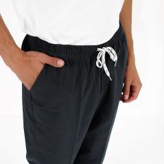 Black Single Bottom Terycotton Trousers