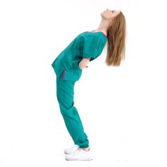 Surgery Green Jogger Lux Lycra Greys Suit