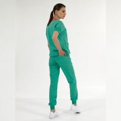 Ameliyathane Yeşili Greys Plus+ Ribanalı Terikoton Takım